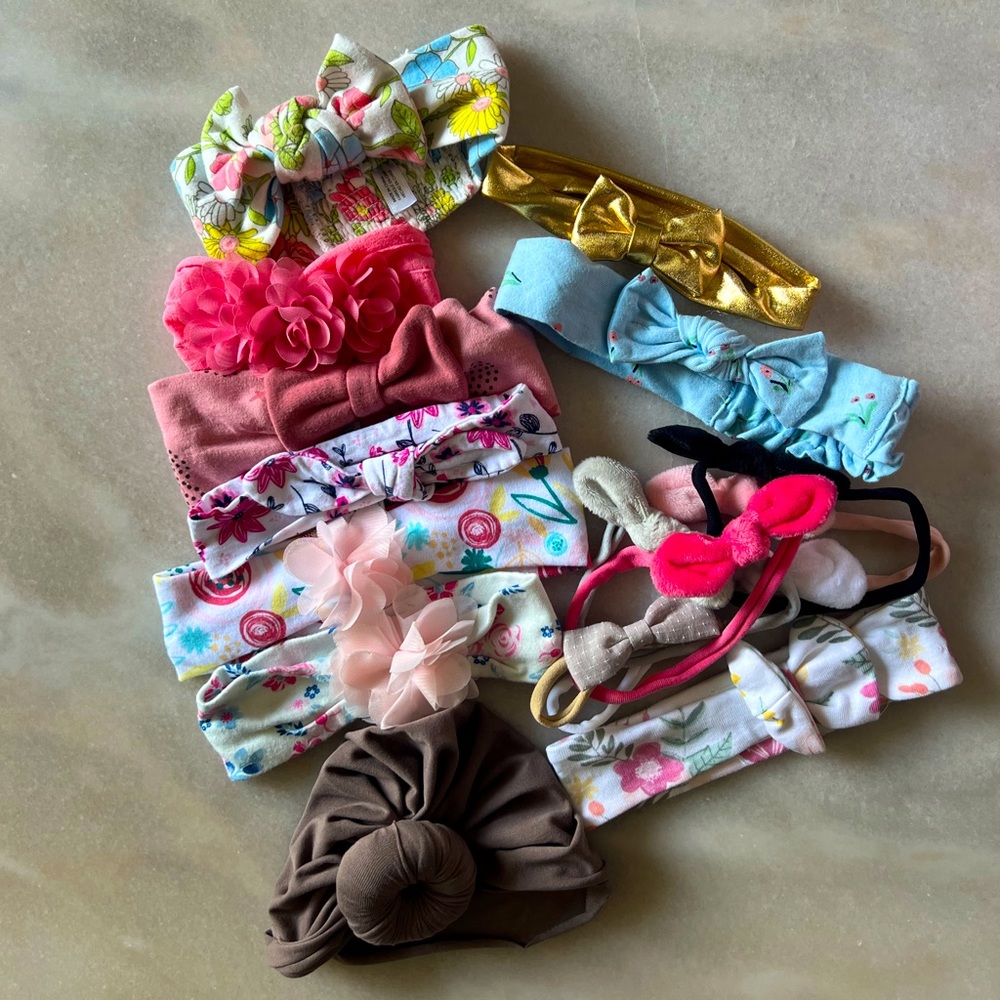 BABY GIRL BOW LOT